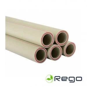 Caurule ar šķiedru 32x5.4, pelēka Fplast PPR-FB.D32 PN25 cena par 1m. (84302)