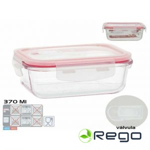 Kitchen&Go Taisnstūra pusdienu kārba 370 ml, 5,5 x 15,5 x 11 cm