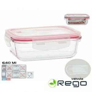 Kitchen&Go Taisnstūra pusdienu kārba 640ml, 6.5x17.5x13cm