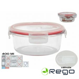Kitchen&Go Apaļa pusdienu kārba 400 ml, 6 x 13,5 x 13,5 cm