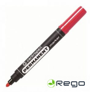 Centropen Marķieris Permanent  Sarkans Konisks 2,5mm