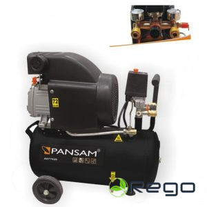Pansam A077020 Eļļas kompresors, 1,5 kW, 8 bar, 200 l/min, tvertne 24L