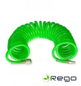 Pansam A540087 Saspiestā gaisa šļūtene, spirālveida PE 7,5m flex diam. 8 x 12mm