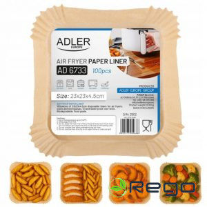 Adler AD 6733 Papīra cepamforma karstā gaisa friterim 23cm 100gb