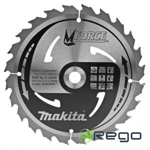 Makita Zāģripa M-FORCE 190X2X15.88mm 15° T24 T.C.T. (B-08062)