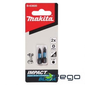 Makita Skrūvgrieža uzgalis PH1 25MM IMPACT BLACK (2 gab) komplekts (B-63600)