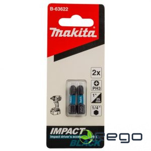 Makita Skrūvgrieža uzgalis PH3 25MM IMPACT BLACK 2gab. komplekts (B-63622)