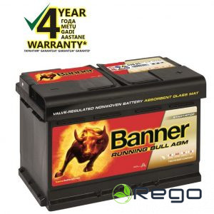 BANNER Running Bull AGM 95Ah 850A 12V 354x175x190mm (BA59501)
