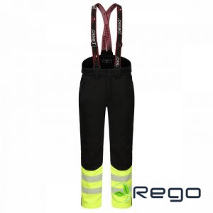 Pesso Hi-Vis ziemas puskombinezons Barnabi, navy/yellow 2XL (BARNABI_HVM2XL)