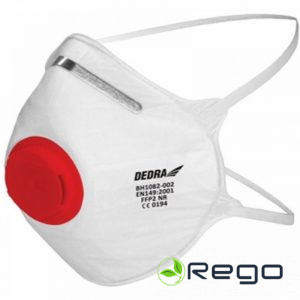 Dedra BH1082-002 Putekļu respirators ar 1 varstu, FFP2, 2 gab, CE