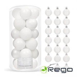 Springos Ziemassvētku rotājumi CA0101 4cm 20gab baltas