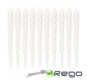 Springos Ziemassvētku rotājumi CA0862 10gab 12cm balti