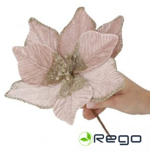 Springos Ziemassvētku rotājums CA1234 Puansetija 25cm