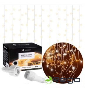 Springos Ziemassvētku lampiņas CL0517 500LED, silti baltas, 20m