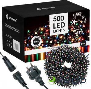 Ziemassvētku lampiņas Springos CL0539 500 LED 41,5m krāsainas