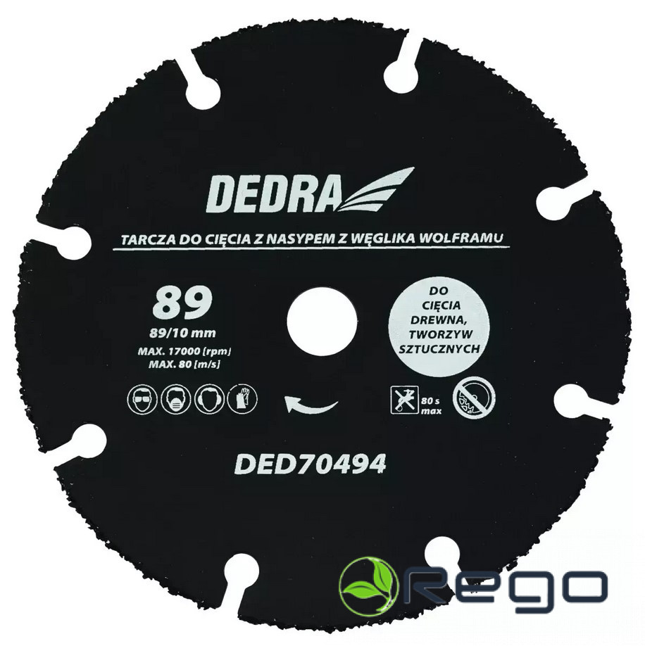 Dedra DED70494 Universālā ripa 89x10mm paredzēts DED7049