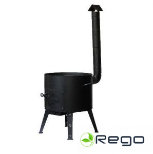 Krāsns kazanam 12 L ar skursteni d-40cm (metāls 2 mm)