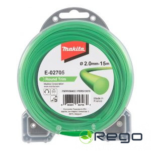 Makita trimmeraukla 2.0mm / 15m. apaļa (E-02705)