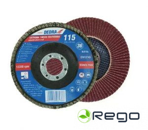 Dedra F24120 Cirkonija slīpēšanas lāpstiņu disks, graudainība 120, izmēri 76x10mm