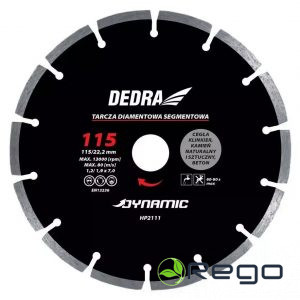 Dedra HP2116 Dimanta slipešanas disks Segmenta 180/25,4mm Dynamic