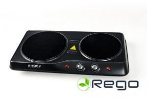 BROCK infrasarkanā plīts ar 2 sildvirsmām HPI 3002 BK