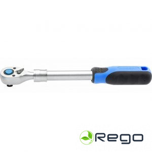 Hogert HT1R342 Atslēga ar reversu 1/2", 72T, CrV, teleskopisks 1/2, 72T