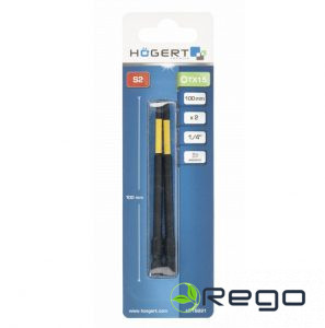 Hogert HT1S691 TX 15 Impact Bit 100 mm 2 gab