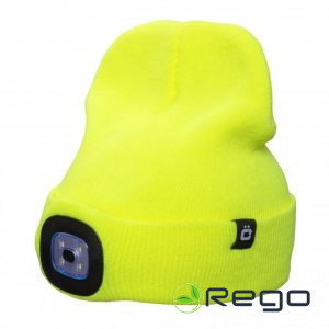 Hogert HT5K494 Otto ziemas cepure ar LED gaismu, dzeltena