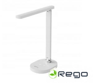 GTV Galda lampa ORBIT, LED, 12 W, 630lm, 3-CCT, jautri. aptumšošana, balts