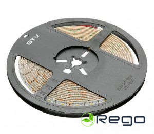 GTV LED lente 2835MW, 600 LED, 7,6W/m, 8mm, 5m, 12V, LD-2835MW-600-20-ZB