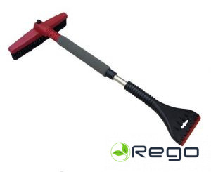 MIOCAR grozāmā sniega slotiņa ar skrapi teleskopiskā 69cm-90cm