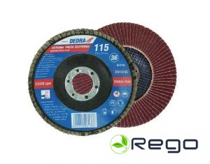 Dedra F18120 Lāpstiņveida slīpēšanas disks, elektrokoroids, graudini 120, 76x10mm