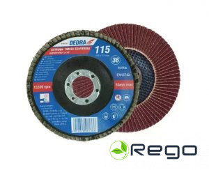 Dedra F18060 Lāpstiņveida slīpēšanas disks, elektrokoroids, graudini 60, 76x10mm
