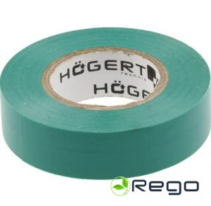 Hogert HT1P284 Izolācijas lente 19mm/20m, zaļa