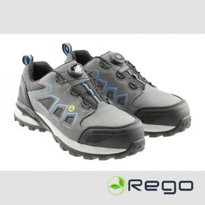 Hogert HT5K577-45 FULDE Drošības apavi LACE SYSTEM S3S SR FO ESD pelēki/zili 445