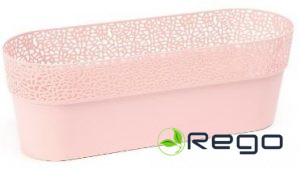 Puķu pods ROSA rozā ovāls 300mm