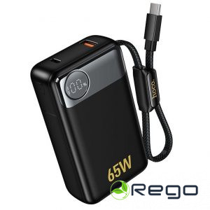 Hoco Q53 portatīvais lādētājs A+C displeis/65W/1200mAh