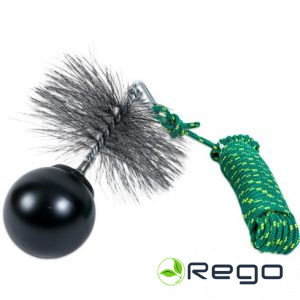 Dūmvada birste 250mm ar atsvaru 2.5kg, auklu 10m (610027)