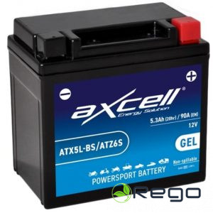 Axcell Akumulators GEL 5Ah 90A -/+ 12V 113x70x105mm (AXC200027/ATX5L-BS)