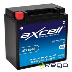 Axcell Akumulators GEL 12Ah 200A +/- 12V 150x87x145mm (AXC200034/ATX14-BS)
