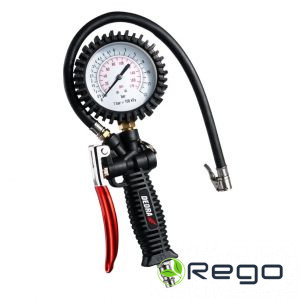 Dedra DED6405 Riepu piepūšanas pistole ar analogo manometru 440 mm šļūtene