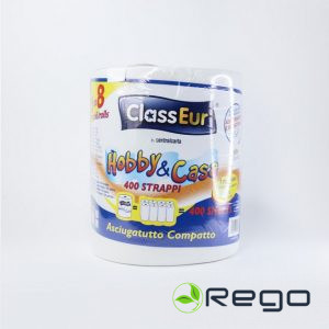 Papīra Dvieļi ClassEur Hobby&Casa, 2 kārtas, 400 loksnes (FM0025-01)