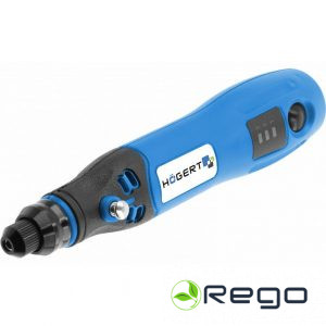 Hogert HT2E106 Rotācijas instruments ar akumulatoru 3.2mm + piederumi