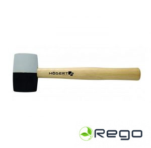 Hogert HT3B044 Gumijas āmurs ar koka rokturi, 450 g