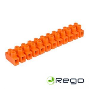 Spaiļu rinda DPM, 3A, 12-viet., 2.5 mm, oranža