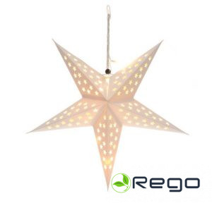 Finnlumor LED papīra zvaigzne balta 43cm
