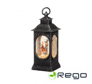 Finnlumor LED dekorācija ar gaismu Santa Claus and Snowman 28cm