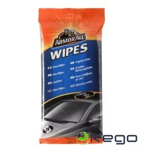 Armor All Glass Cleaner Wipes. Salvetes mitrās stikla kopšanai 20gab. A37020