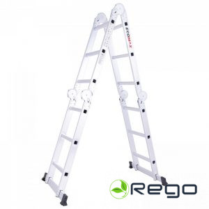 ECOMAX EMX Universālās kāpnes Silver PRO, 4x3 pakāpieni