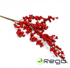 Mākslīgais ogu zars RED mini H42cm